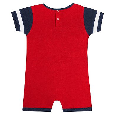 Infant Fanatics Branded Red Cleveland Guardians Fast Pitch Romper