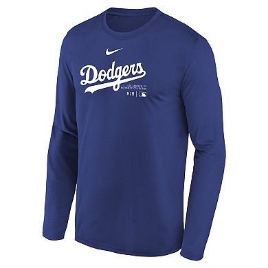 Youth Nike Royal Los Angeles Dodgers Authentic Collection Long Sleeve Performance T-Shirt