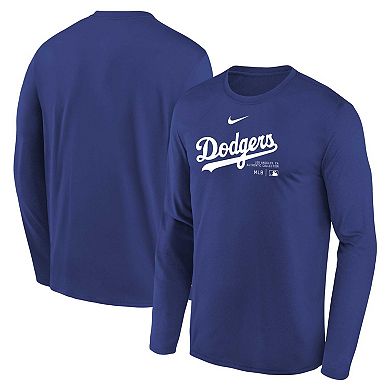 Youth Nike Royal Los Angeles Dodgers Authentic Collection Long Sleeve Performance T-Shirt