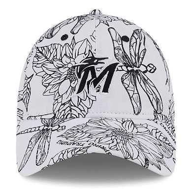 Men's New Era White Miami Marlins Spring Training 9TWENTY Adjustable Hat