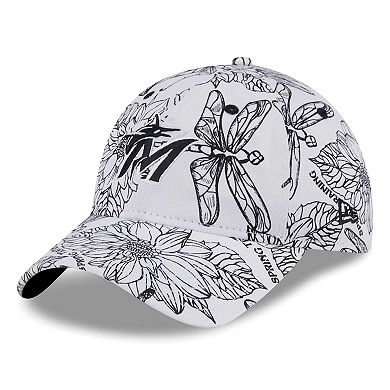 Men's New Era White Miami Marlins Spring Training 9TWENTY Adjustable Hat