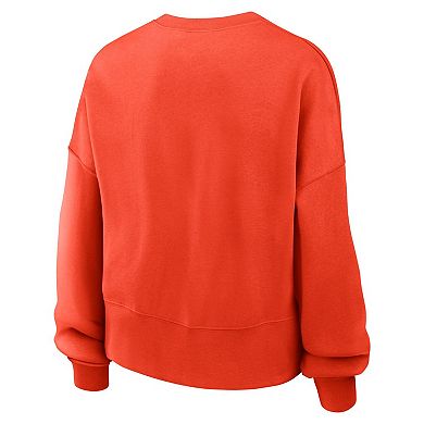 Women's Nike Orange Houston Astros Pullover Sweatshirt