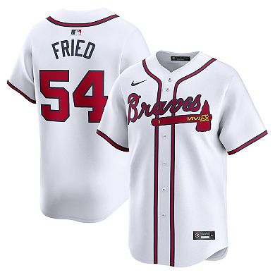 Men's Nike Max Fried White Atlanta Braves Home Limited Player Jersey