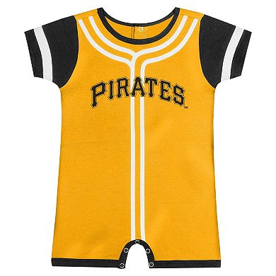 Infant Fanatics Branded Gold Pittsburgh Pirates Fast Pitch Romper