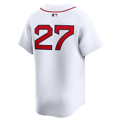Men's Nike Carlton Fisk White Boston Red Sox Home Limited Player Jersey