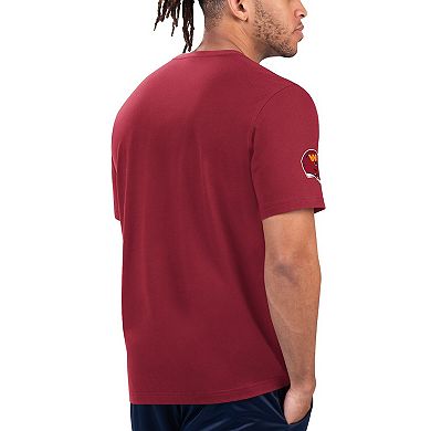 Men's Starter Burgundy/Gold Washington Commanders Finish Line Extreme Graphic T-Shirt