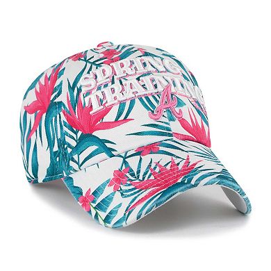 Women's '47 White Atlanta Braves 2024 Spring Training Rebloom Clean Up Adjustable Hat