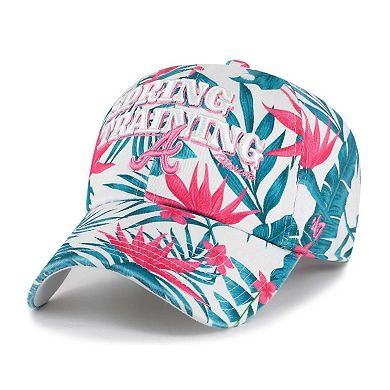 Women's '47 White Atlanta Braves 2024 Spring Training Rebloom Clean Up Adjustable Hat