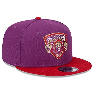 Men's New Era  Purple Orlando City SC Jersey Hook 9FIFTY Snapback Hat