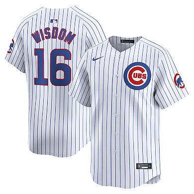 Men's Nike Patrick Wisdom White Chicago Cubs Home Limited Player Jersey