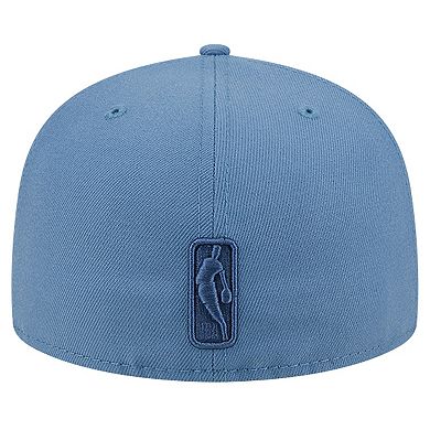 Men's New Era Blue Memphis Grizzlies Color Pack Faded Tonal 59FIFTY Fitted Hat