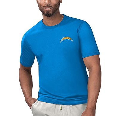 Men's Margaritaville Powder Blue Los Angeles Chargers Licensed to Chill T-Shirt