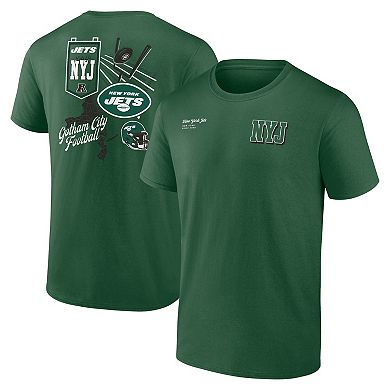Men's Fanatics Branded Green New York Jets Split Zone T-Shirt