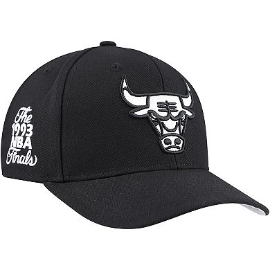 Men's Mitchell & Ness Black Chicago Bulls Panda Adjustable Hat