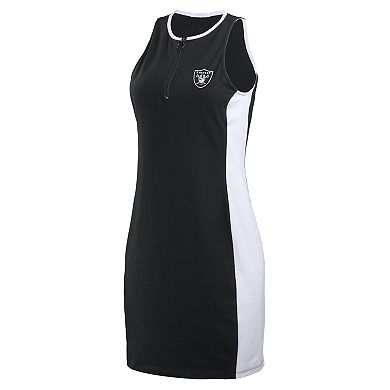 Women's WEAR by Erin Andrews Black Las Vegas Raiders Bodyframing Tank Dress