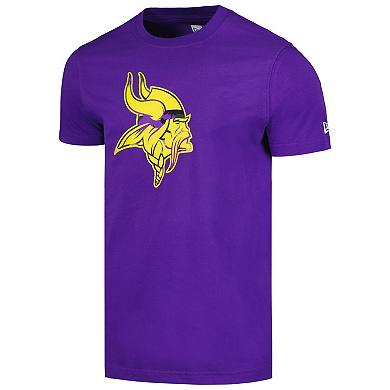 Men's New Era Purple Minnesota Vikings Camo Logo T-Shirt