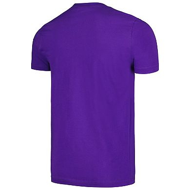 Men's New Era Purple Minnesota Vikings Camo Logo T-Shirt