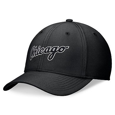 Men's Nike Black Chicago White Sox Evergreen Performance Flex Hat