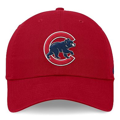 Men's Nike Red Chicago Cubs Evergreen Club Adjustable Hat