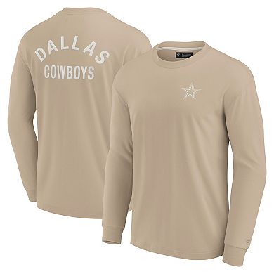 Unisex Fanatics Signature Khaki Dallas Cowboys Elements Super Soft Long Sleeve T-Shirt