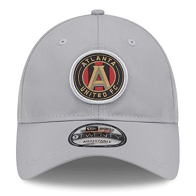 Men's New Era Gray Atlanta United FC Active 9TWENTY Adjustable Hat