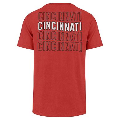 Men's '47 Red Cincinnati Reds Hang Back Franklin T-Shirt