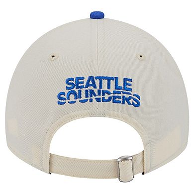 Men's New Era White Seattle Sounders FC 2024 Kick Off Collection 9TWENTY Adjustable Hat
