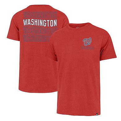 Men's '47 Red Washington Nationals Hang Back Franklin T-Shirt