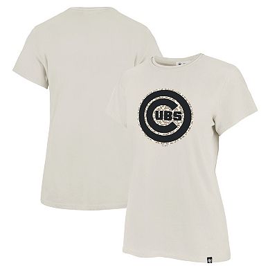 Women's '47 Oatmeal Chicago Cubs Imprint Frankie T-Shirt