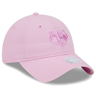 Women's New Era Pink Memphis Grizzlies Colorpack Tonal 9TWENTY Adjustable Hat