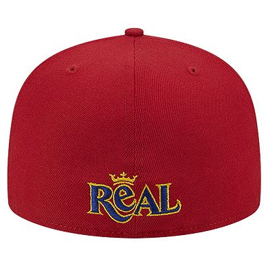 Men's New Era White/Red Real Salt Lake 2024 Kick Off Collection 59FIFTY Fitted Hat