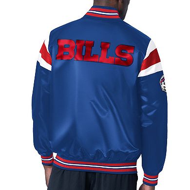 Men's Starter Royal Buffalo Bills Satin Full-Snap Varsity Jacket