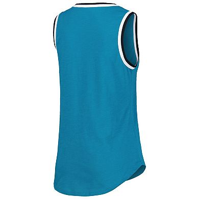 Women's G-III 4Her by Carl Banks Teal San Jose Sharks Strategy Tank Top