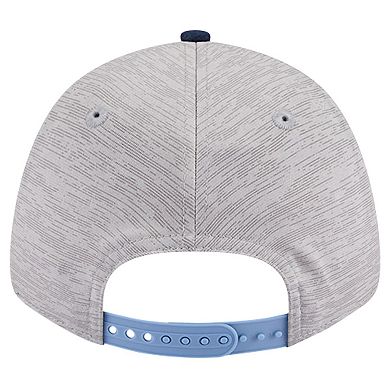 Men's New Era Heather Gray/Navy Memphis Grizzlies Active Digi-Tech Two-Tone 9FORTY Adjustable Hat
