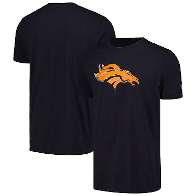 Men's New Era Navy Denver Broncos Camo Logo T-Shirt