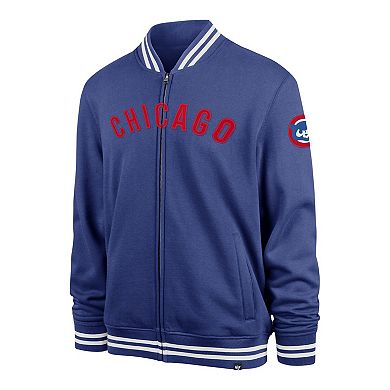 Men's '47 Royal Chicago Cubs Wax Pack Pro Camden Full-Zip Track Jacket
