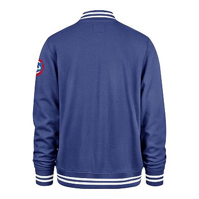 Men's '47 Royal Chicago Cubs Wax Pack Pro Camden Full-Zip Track Jacket