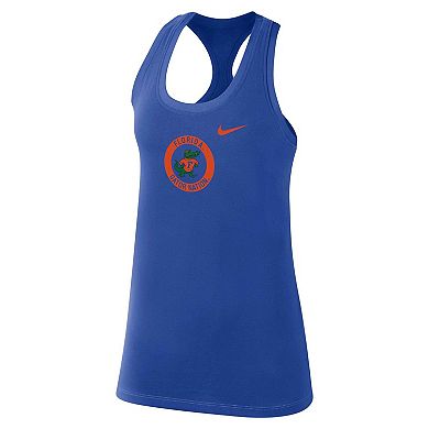 Women's Nike Royal Florida Gators Modern Circle Racerback Tank Top