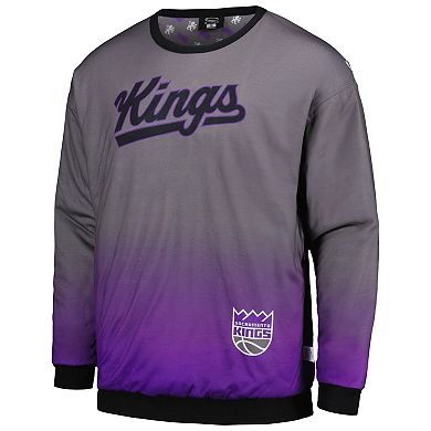 Unisex Stadium Essentials Purple/Gray Sacramento Kings Full Capacity Reversible Pullover Sweatshirt