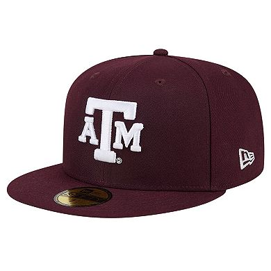 Men's New Era Maroon  Texas A&M Aggies Throwback 59FIFTY Fitted Hat