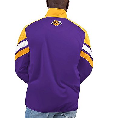 Men's G-III Sports by Carl Banks Purple Los Angeles Lakers Game Ball Full-Zip Track Jacket