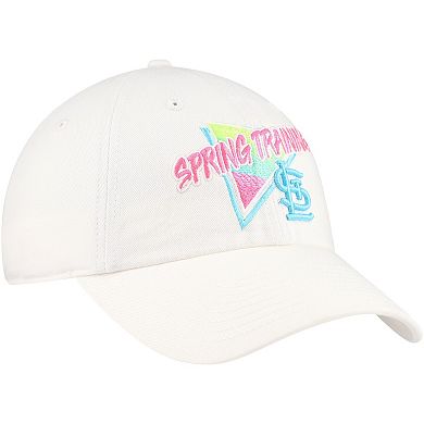 Men's '47 White St. Louis Cardinals 2024 Spring Training Vapor Wave Clean Up Adjustable Hat