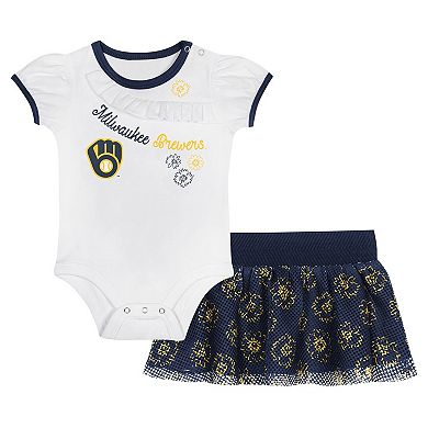 Newborn & Infant Milwaukee Brewers Sweet Bodysuit & Skirt Set