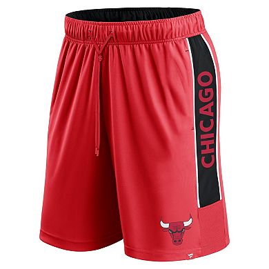 Men's Fanatics Branded Red Chicago Bulls Game Winner Defender Shorts