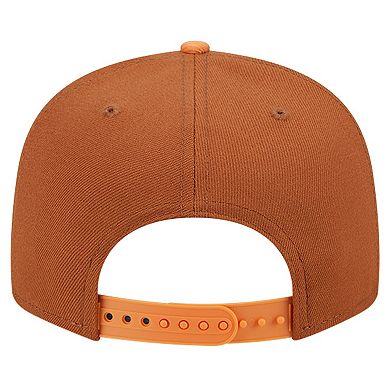 Men's New Era Brown/Orange Miami Heat 2-Tone Color Pack 9FIFTY Snapback Hat