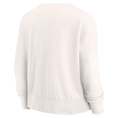 Women's Fanatics Branded Cream Dallas Mavericks Close the Game Pullover Sweatshirt