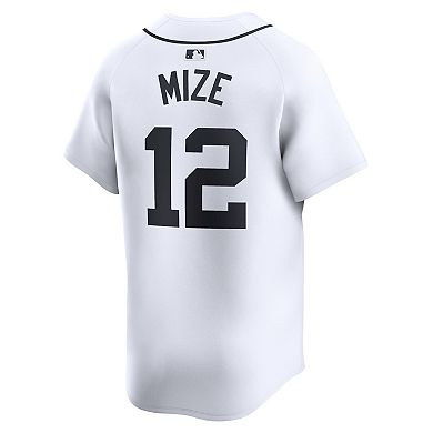 Men's Nike Casey Mize White Detroit Tigers Home Limited Player Jersey