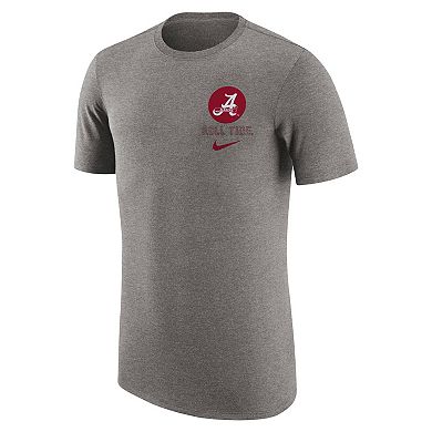 Men's Nike Heather Gray Alabama Crimson Tide Retro Tri-Blend T-Shirt