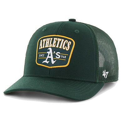 Men's '47 Green Oakland Athletics Squad Trucker Adjustable Hat