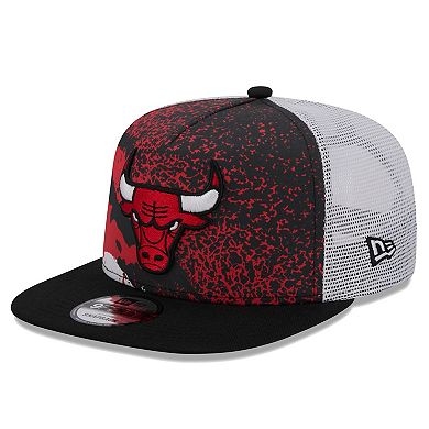 Men's New Era Black Chicago Bulls Court Sport Speckle 9FIFTY Snapback Hat